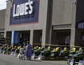 A local Lowes during the early days of the Covid-19 pandemic Royalty Free Stock Photo