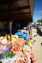 Local market. Bayseit. Almaty region. Kazakhstan