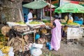 Local market life in an early morning Royalty Free Stock Photo