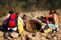 Local means of Trade: Selling local orange on the trekking route.