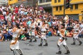 Local men dancing during Festival of the Virgin de la Candelaria in Lima, Peru