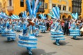 Local men dancing during Festival of the Virgin de la Candelaria in Lima, Peru