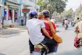 Local motobikes in Myanmar Royalty Free Stock Photo