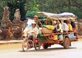 Local motorcycle Bus in Cambodia