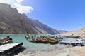 Local Pakistani Boats on Beautiful Attabad Lake