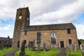 St Serf`s Church in Dunning village in Perth in Scotland. Royalty Free Stock Photo