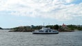 Local passenger ferry boat underway in the Helsinki Harbor, Finland Royalty Free Stock Photo