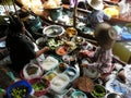 Thai Floating Market Damnoen Saduak selling their wares