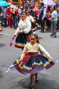 Local people dancing during Festival of the Virgin de la Candelaria in Lima, Peru