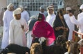 Local people at the goat market in Nizwa