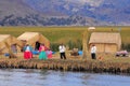 Local people greet visitors.