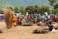 Local people on the market in the town of Jinka, Ethiopia