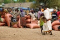 Local people on the market in the town of Konso, Ethiopia