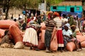 Local people on the market in the town of Konso, Ethiopia