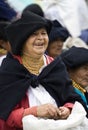 Local people at Otavalo Market in Northern Ecuador