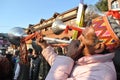 Himachal people playing folk music instruments at Mandi, Himachal Royalty Free Stock Photo