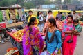 Local people shopping at Kinari Bazaar in Agra, Uttar Pradesh, I