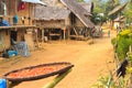 Local people in their daily life in the Small village - drying chilli in the sun Royalty Free Stock Photo