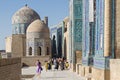 Historical necropolis of Shakhi Zinda in Samarkand, Uzbekistan