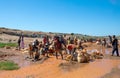 Local peoples mining and gem panning in Ihosy - Ilakaka, Madagascar.