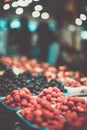 Local produce market, fruits and vegetables of Granville Island in Vancouver Royalty Free Stock Photo