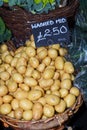 Local produce for sale, potatoes Royalty Free Stock Photo