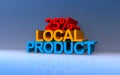 25% local product on blue