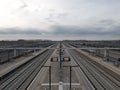 A local railway cargo hub and a passenger station in Netherlands