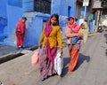 LOcal Rajasthani ladies in Jodhpur, India Royalty Free Stock Photo