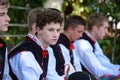 Lowicz / Poland - May 31.2018: Local, regional choir of young women and men dressed in folklore costumes.