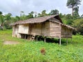 local residents\' houses in OYAA village, WONDAMA city, West PAPUA Province