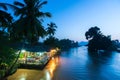 Local restaurant on the Mekong Riverside at dusk