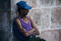 A local rests in the cool shade in Havana, Cuba.