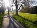 Local road at Appenzell farm ville Royalty Free Stock Photo