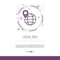 Local Seo Keywording Search Web Banner With Copy Space