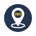 Local seo, location, seo, pin fully editable vector icons