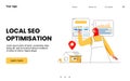 Local SEO optimization banner Royalty Free Stock Photo