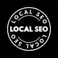 Local Seo - practice of optimizing a website in order to increase traffic, leads and brand awareness from local search, text