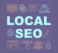 Local SEO word concepts banner