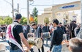 The local shiite muslim pilgrims celebrating the Ashura festival in Shiraz City, Iran