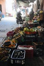 A local small produce market in Morocco.