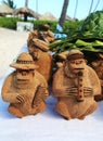 Local Souvenirs made from coconut in Punta Cana, Dominican Republic Royalty Free Stock Photo