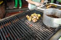 Local street food in Bogota, Colombia