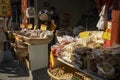 Local street food and snacks sold at the Xinchang Ancient Town in Shanghai, China