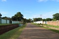 Local street in Lilongwe - the capital of Malawi - one of the poorest countries in the world. Sunny day