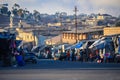 Local Sunset View to the the Medebar Market in the Asmara City Center