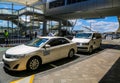 Local taxi at the International Terminal at Auckland Airport