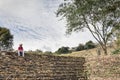 Local tour guide at Tonina archaeological site in Chiapas, Mexico