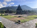 Local tourists visit Arjuna temple complex at Dieng Plateau. Wonosobo, Indonesia, September 30, 2022 Royalty Free Stock Photo