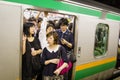 Local train at Shinjuku station, Tokyo, Japan, 25-09-2014